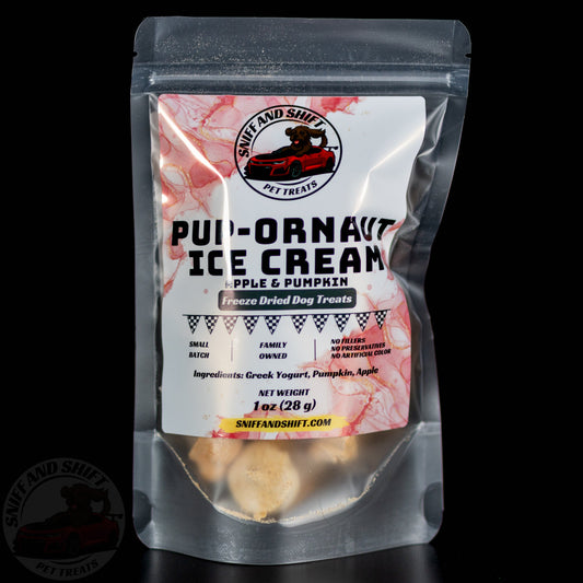 Pup-Ornaut Freeze-Dried Dog Ice Cream: Pumpkin & Apple